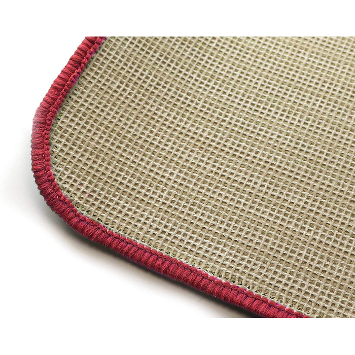 Ідеї Primaflor в текстилі дитячий ігровий килим однотонний коло сидінь-близько 100 см, велюровий килим з коротким ворсом для дитячих кімнат, дитячих садків і шкіл (близько 67 см, червоний)