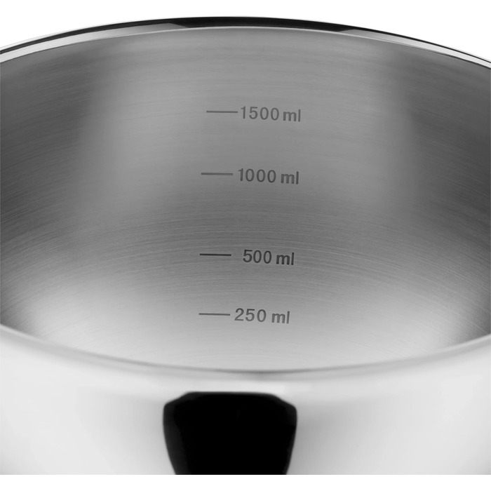 Миска для перемішування WMF Function Bowls 1,25л, нержавіюча сталь, Cromargan, 20 см, можна мити в посудомийній машині, стійка