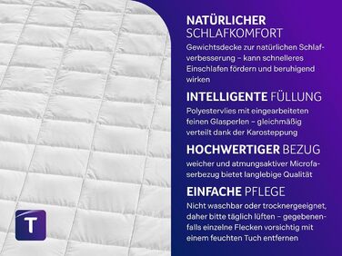 Ковдра для розслаблення Traumnacht 135x200 см, вага 6 кг, сертифікат Öko-Tex, німецька якість