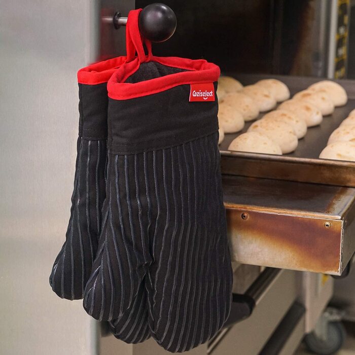 Рукавички для духовки, термостійкі рукавички для каструль і набір тримачів для каструль, силіконовий нековзний дизайн, Підходить для приготування їжі