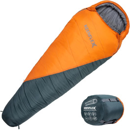 Спальний мішок KeenFlex 3-4 сезони, +7.2°C до -23.4°C, 1500г/2150г, літній та зимовий, для туризму, машинне прання