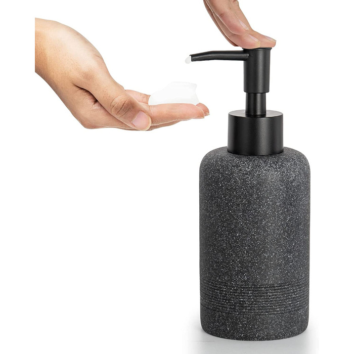 Сірий набір аксесуарів для ванної ZCCZ, 6 предметів: органайзер, тримач для зубних щіток, дозатор для рідкого мила, підставка, 2 контейнери для ватних паличок, сучасний дизайн