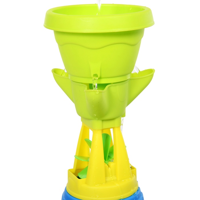 Дитячий стіл для ігор з піском та водою HOMCOM Outdoor 21 шт Аксесуари барвистий пісочний столик для дітей від 3 років виготовлений з ПП