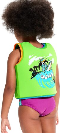 Дитячий купальник Speedo з принтом ієрогліфів Fv (4 роки, Блакитний / неоново-зелений колір від Chima)