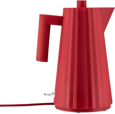 Електричний чайник Alessi Plissé MDL06 R - 1.7 л, червоний, 2400W, з європейським штекером