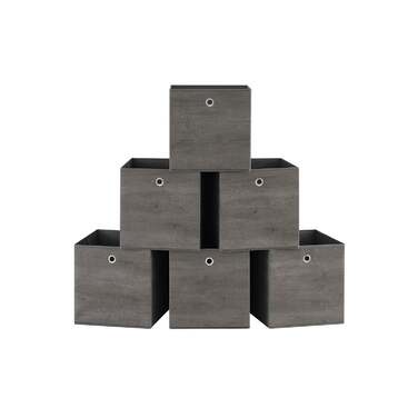 Тканинна коробка для зберігання Cube Shelf Fog Grey / 33 x 33 x 33 см