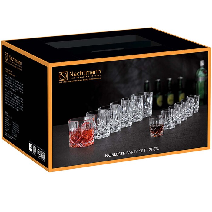 Набір склянок для міцних напоїв (для віскі 245 мл + для горілки 55 мл) Nachtmann Noblesse, 12 пр.