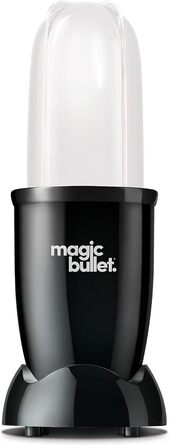 Електричний міксер Magic Bullet, невеликий блендер, базовий пакет із 3 частин, потужність 200 Вт, чорний, MBR03B
