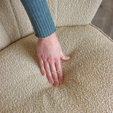 Крісло для відпочинку / Крісло-релакс MANISO, тканина бежева, hjh LIVING