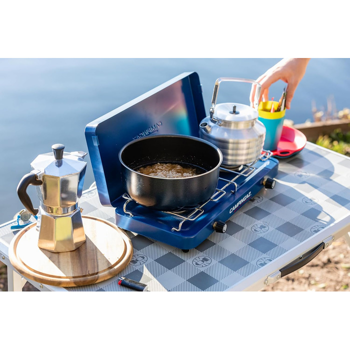 Газовий набір Campingaz Base Camp Lid з двома конфорками - для кемпінгу та фестивалів