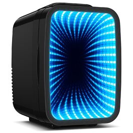 Міні-холодильник BEICHEN 4Л з RGB-підсвіткою, функція охолодження та підігріву 2в1, для напоїв, косметики та геймінгу, AC 220V/DC 12V (Чорний)