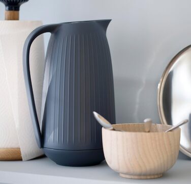 Термос Kähler Isolierkanne 1.0 л Hammershøi для чаю та кави, білий (1л, сірий)