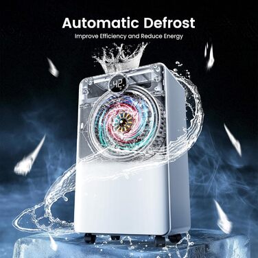 Електричний осушувач повітря CHIVALZ 12л/24г для приміщень до 120м³ (30м²), з таймером 24г, автоматичною відтайкою, білий, 3 режими роботи