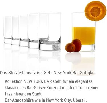 Набір з 6 склянок для води/соку 290 мл, New York Bar Stölzle Lausitz