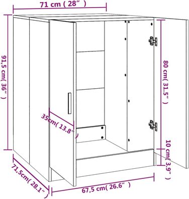 Шафа для пральної машини Homiuse, компактна, модна, міцна (771.5x91.5 см, чорна)