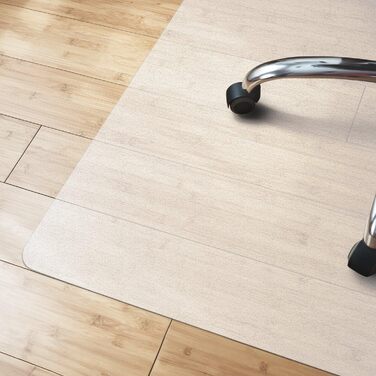 Захисна килимок KARAT для твердих підлог - 114 x 200 см, молочно-білий - захист для офісного крісла, килимок для паркету, ламінату, з поліпропілену (Revolution)