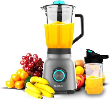 Cecotec Standmixer Power Black Titanium 2500MAX Go: 2500 Вт, титанове покриття, 1,8 л, 5 швидкостей + пляшка