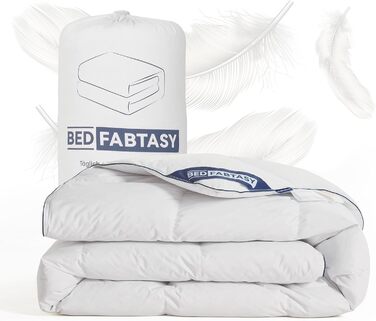 Преміум ковдра з гусячого пуху та пера, 135x200 см, цілорічна, біо-бавовна, Öko-TEX 100, DOWN Pass, RDS сертифікат