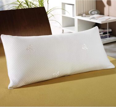 Високоякісна подушка 40х80см (віскозна піна) з покриттям з алое вера, ефект пам'яті, підходить для алергіків на домашній пил