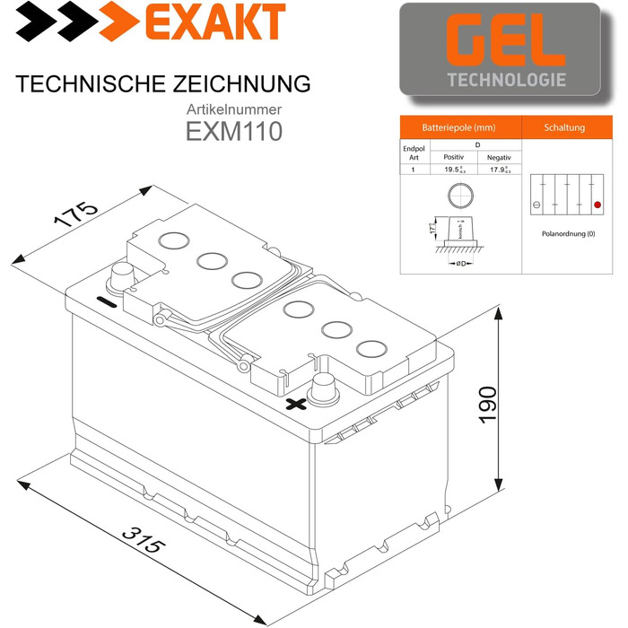 Акумулятор 12V 110Ah  сонячна гелева батарея