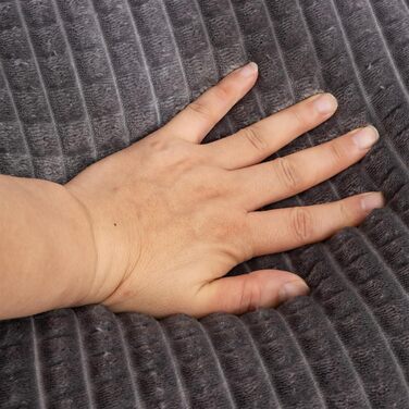 Крісло-мішок для читання Holawakaka для дорослих з підлокітниками та спинкою, велике сіре, для відпочинку та роботи за ноутбуком