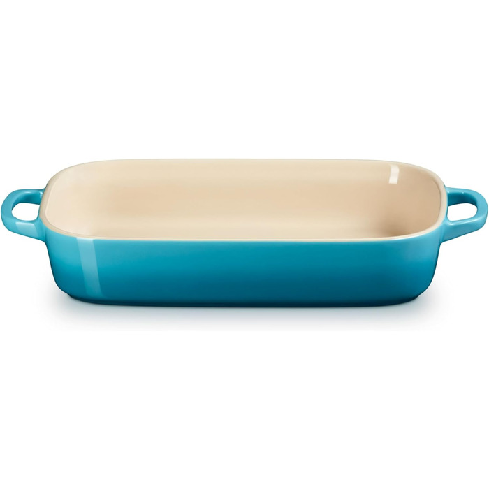 Форма для запікання Le Creuset прямокутна з кришкою-тарілкою, 3 л, вишнево-червоний (Caribbean)