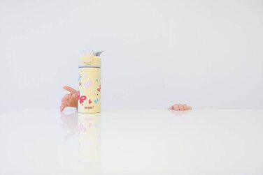 Дитяча пляшка для пиття SIGG Miracle (0,4 л), міцна Дитяча пляшка з герметичною кришкою, пляшка для пиття, якою можна користуватися однією рукою, з трубочкою (метелик)