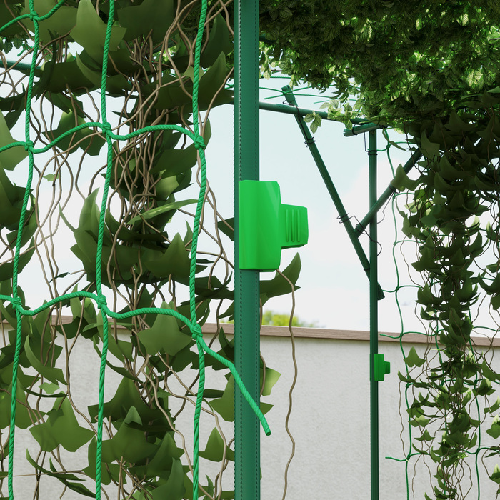 Підставка для підтримки рослин зі сталі, що вставляється, нержавіюча сталь, шпалер для ліани, 223 x 223 x 223 см, арка для троянд, зелена