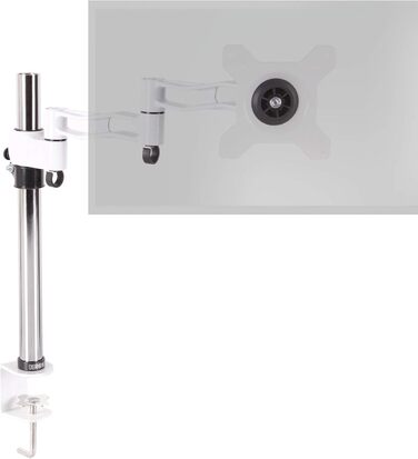 Підставка для двох моніторів Duronic DM35V2X1 | Регульована, гнучка, VESA 75/100 | Для офісу та дому