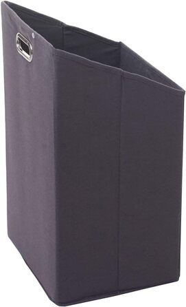 Полиця з кошиком для білизни HWC-B94AM, Ящик для білизни Збірник білизни Контейнер для білизни Стояча полиця для зберігання, бамбук 95x40x30см 28л