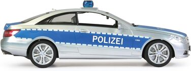 Модель Mercedes-Benz E350 Coupe Polizei 1:16 JAMARA 410023, 2.4GHz, срібно-синій – поліцейська сирена, сигналізація, світлові ефекти