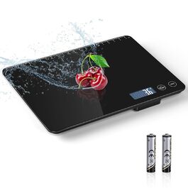 Кухонні ваги Dr. Cow з подвійною платформою, 15 кг/1 г та 500 г/0.01 г, 7 одиниць вимірювання, функція тарування, підрахунку, автовимкнення, для кухні, ювелірних виробів, випічки та приготування їжі (K30H Чорний)