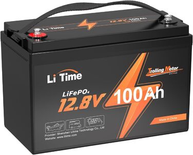 Літієвий акумулятор, автофургон під сидінням (12V100Ah TM), 4 12V 100Ah Bluetooth