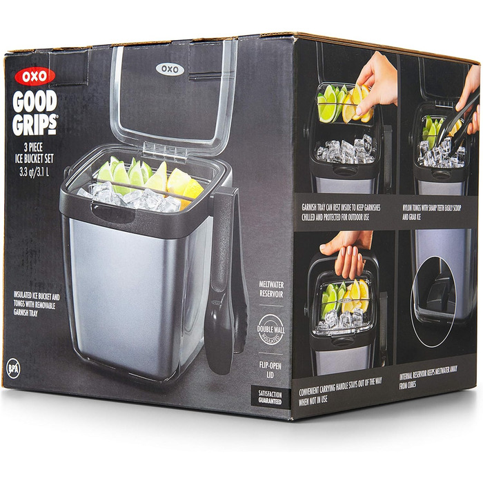 OXO Кювет для льоду та щипці: квадратний кювет для льоду OXO