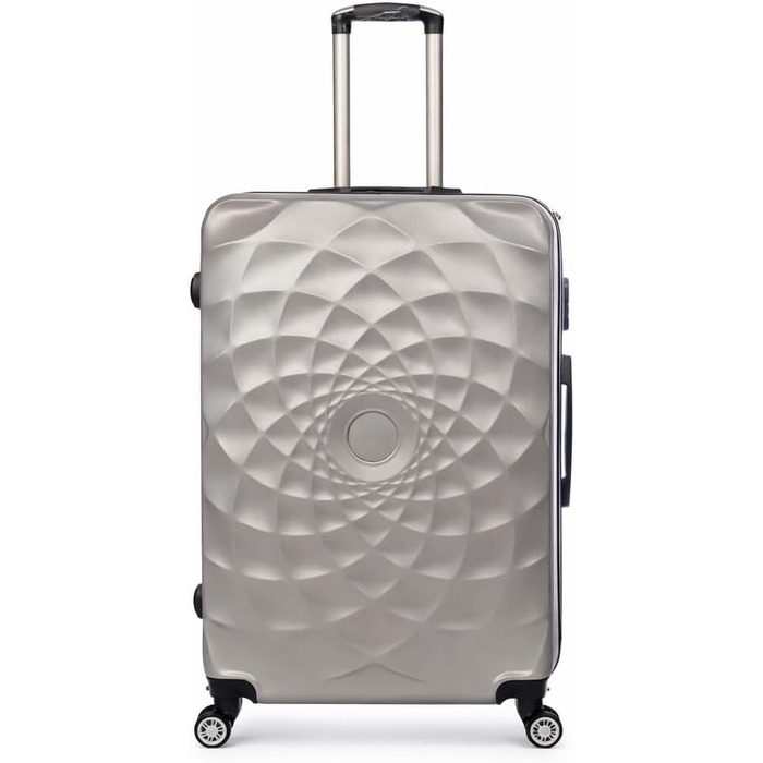 Чохол-валіза Bosdela: ручна валіза (50см, 60см, 71см, 980г, срібна)