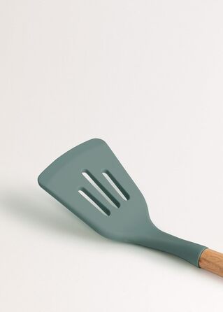 Набір кухонних аксесуарів Sage: 11 предметів з силікону та буку, BPA-free, до 230°C, кремовий