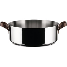 Каструля Alessi Edo з нержавіючої сталі, 11.6 л, з двома ручками, коричнева