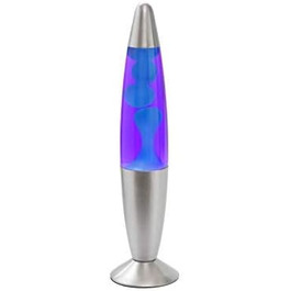 Лава-світильник Signes Grimalt, фіолетовий/синій, метал, 35 x 10 x 10 см