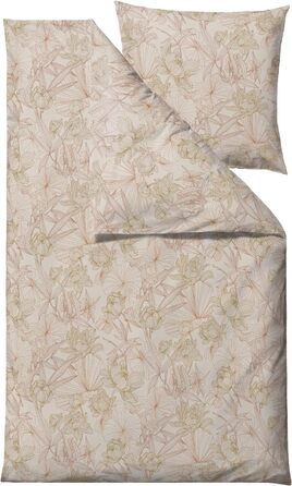 Постільна білизна з листям Sdahl, органічна бавовна, (135 x 200 см, теракота)