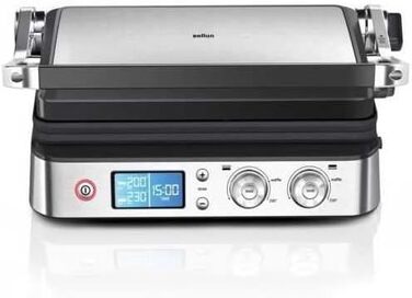 Контактний гриль Braun MultiGrill 9 Pro CG 9167 з 6 наборами пластин (гриль, плоскі, вафельні) та датчиком температури