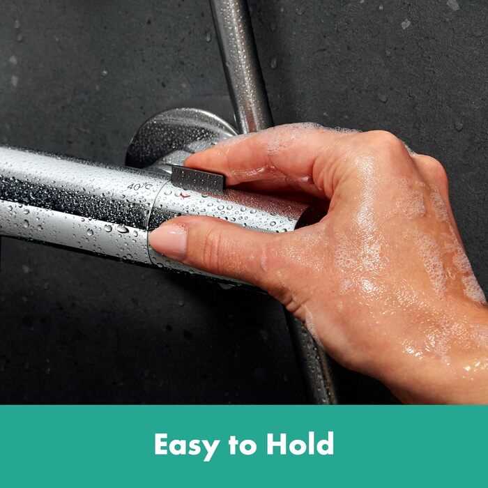 Змішувач для ванни Hansgrohe Ecostat Fine - термостат накладний, з терморегулятором та запобіжником від перегріву (SafetyStop) 40°C, для ванни, з підключенням для 2 споживачів, хром, 13325000