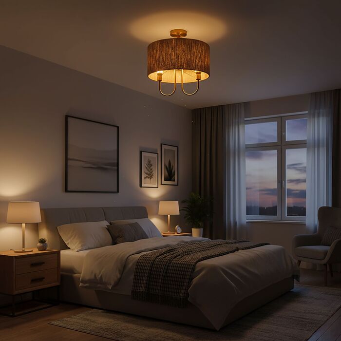 Relaxdays Дволампова стельова лампа