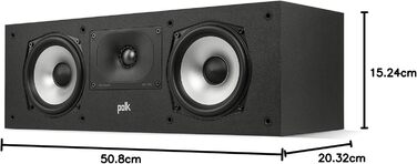 Активний сабвуфер Polk Audio Monitor XT12, 12 100W Class-AB, чорний (центральний динамік MXT30)