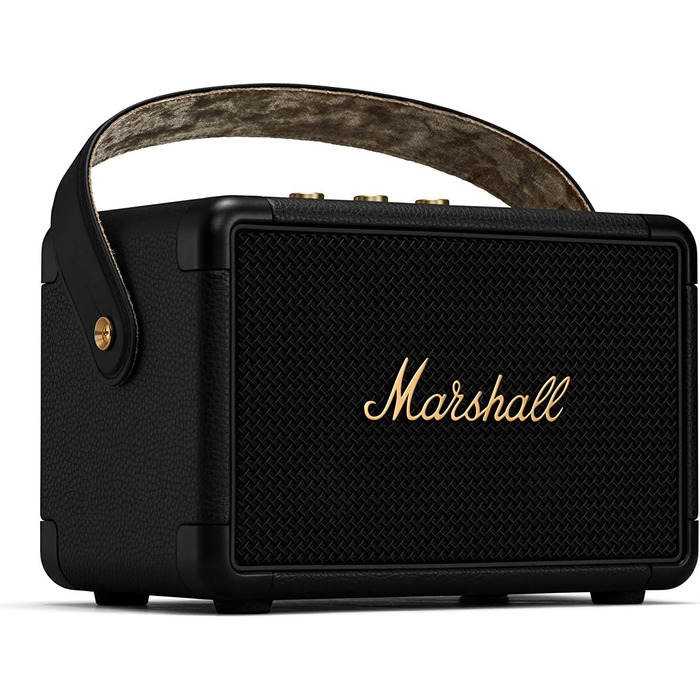 Портативна Bluetooth колонка Marshall Kilburn II, водостійка, чорна з латунню