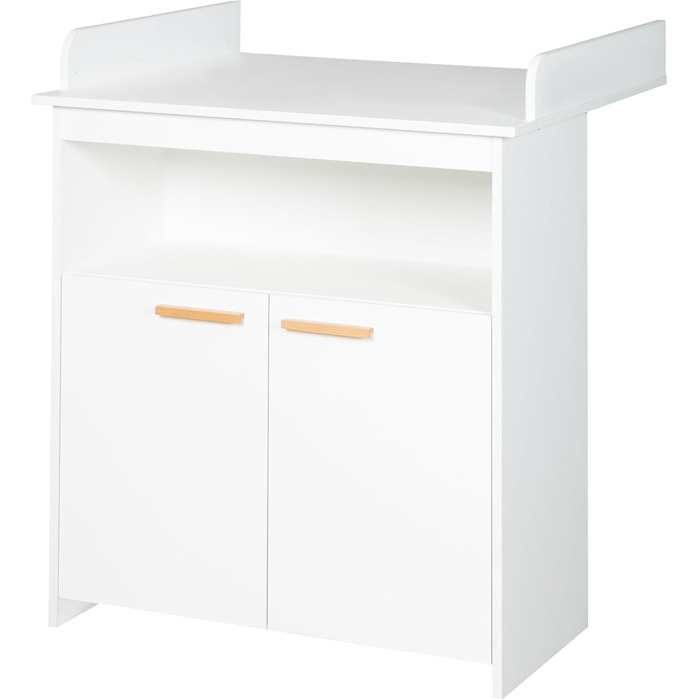 Комод-пеленальник Roba 'Антон' білий, з пеленальним столиком, 2 дверцята та 1 полиця, висота пеленального майданчика 90 см