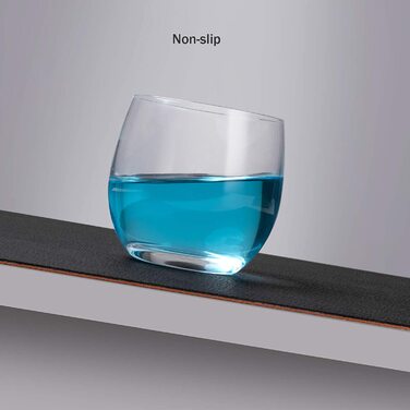 Набори серветок Myir JUN: шкіряні та з екошкіри, миючі, круглі, двосторонні, з антиковзаючим покриттям (6 шт., чорний/коричневий)