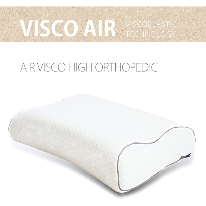 Ортопедична подушка для шиї sei Design з Memory Foam – підтримка шиї, Oeko-Tex®, охолоджуючий чохол з Lyocell, для тих, хто спить на спині та на боці (висока ортопедична підтримка)