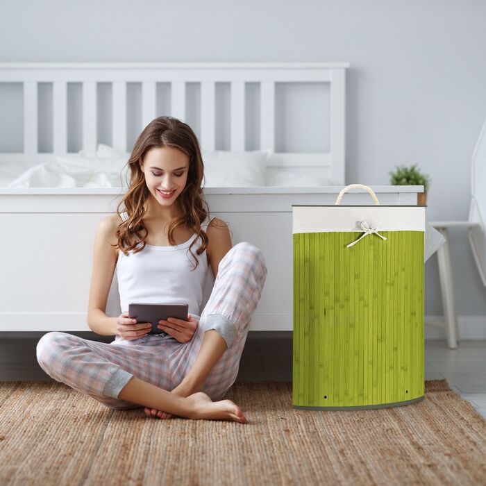 Кошик для білизни Relaxdays з бамбука