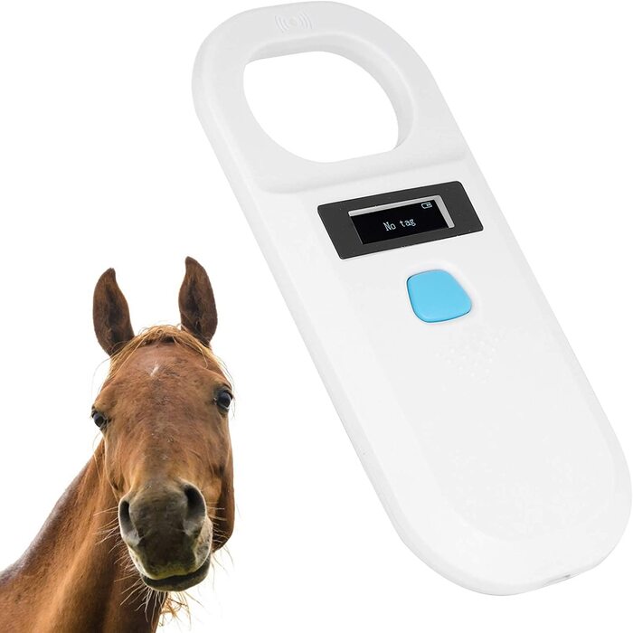 Сканер чіпів для домашніх собак, зчитувач мікрочіпів для домашніх тварин сканер ідентифікаційної мітки коня ідентифікаційний зчитувач для птахівництва
