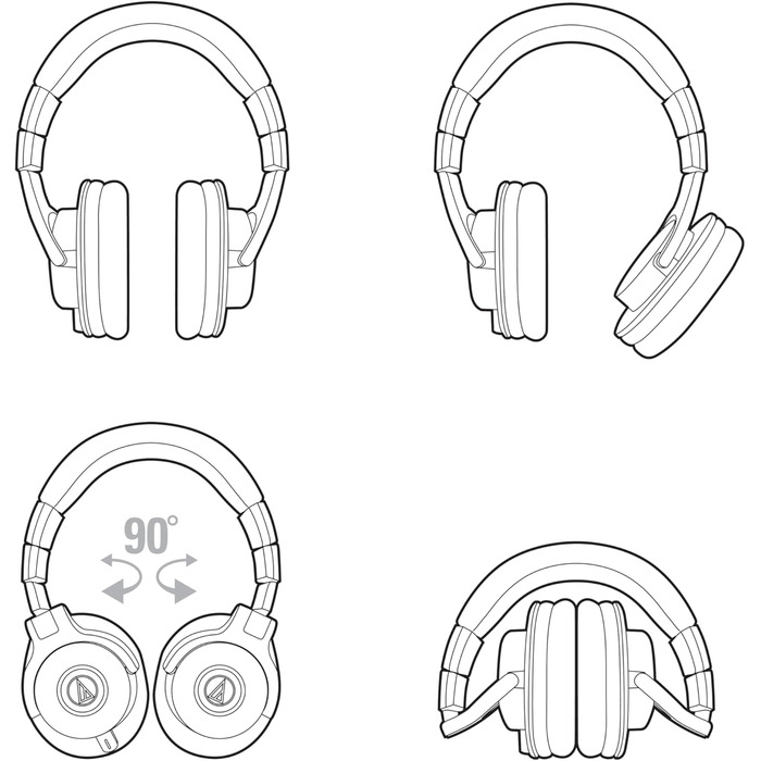 Навушники з монітором Audio-Technica M40 шт. Pro чорний